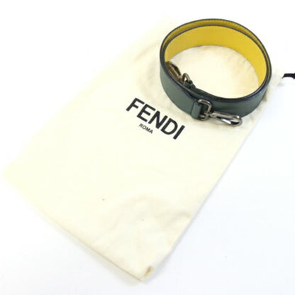 Fendi Shoulder Strap You Smoky Blue Green Yellow Leather Bag Replacement