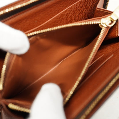 Louis Vuitton Monogram Porte Monne Zip Long Wallet M61727 Brown