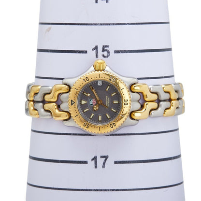 Tag Heuer Cell Watch Wg1420-0 Quartz Gray Dial Stainless Steel Plated