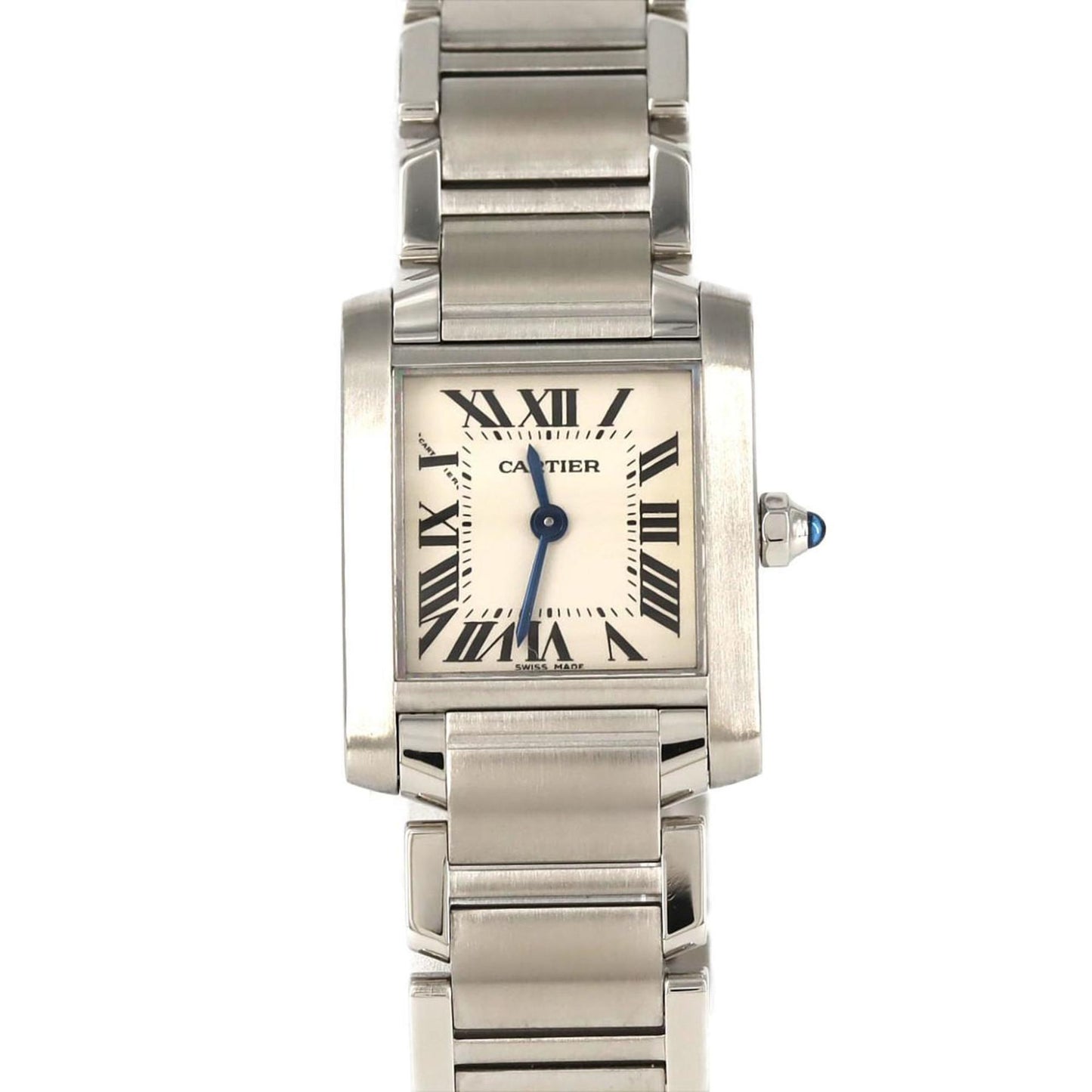 Cartier Tank Franaise Sm W51008Q3 Stainless Steel Quartz Watch