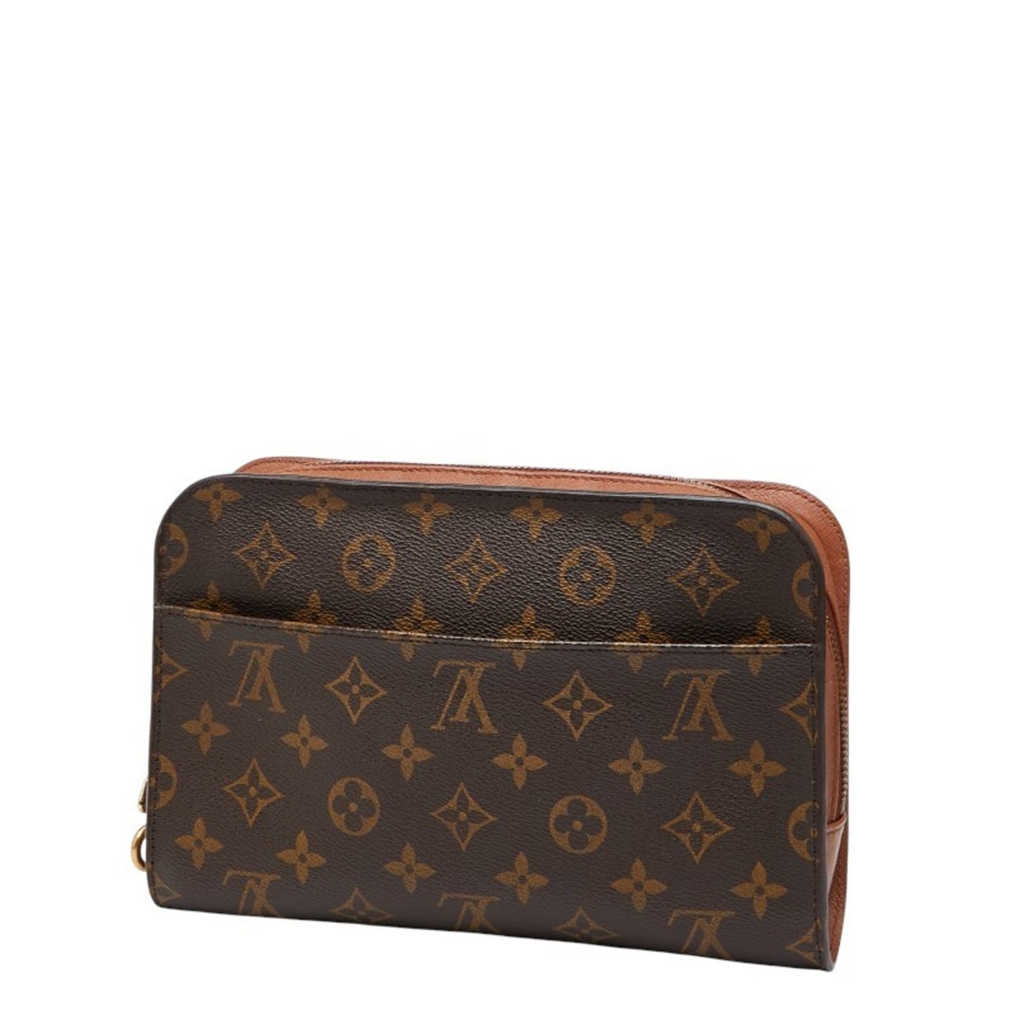 Louis Vuitton Monogram Orsay Clutch Bag/Second Bag M51790 Brown Leather