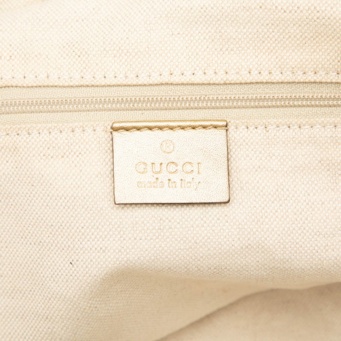 Gucci Gg Canvas Sukey Handbag/Shoulder Bag 2Way 223974 Beige Gold Leather