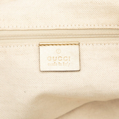Gucci Gg Canvas Sukey Handbag/Shoulder Bag 2Way 223974 Beige Gold Leather