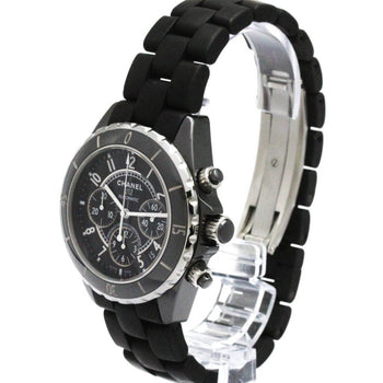 Chanel J12 Chronograph Ceramic Rubber Automatic Watch H0939 Polished