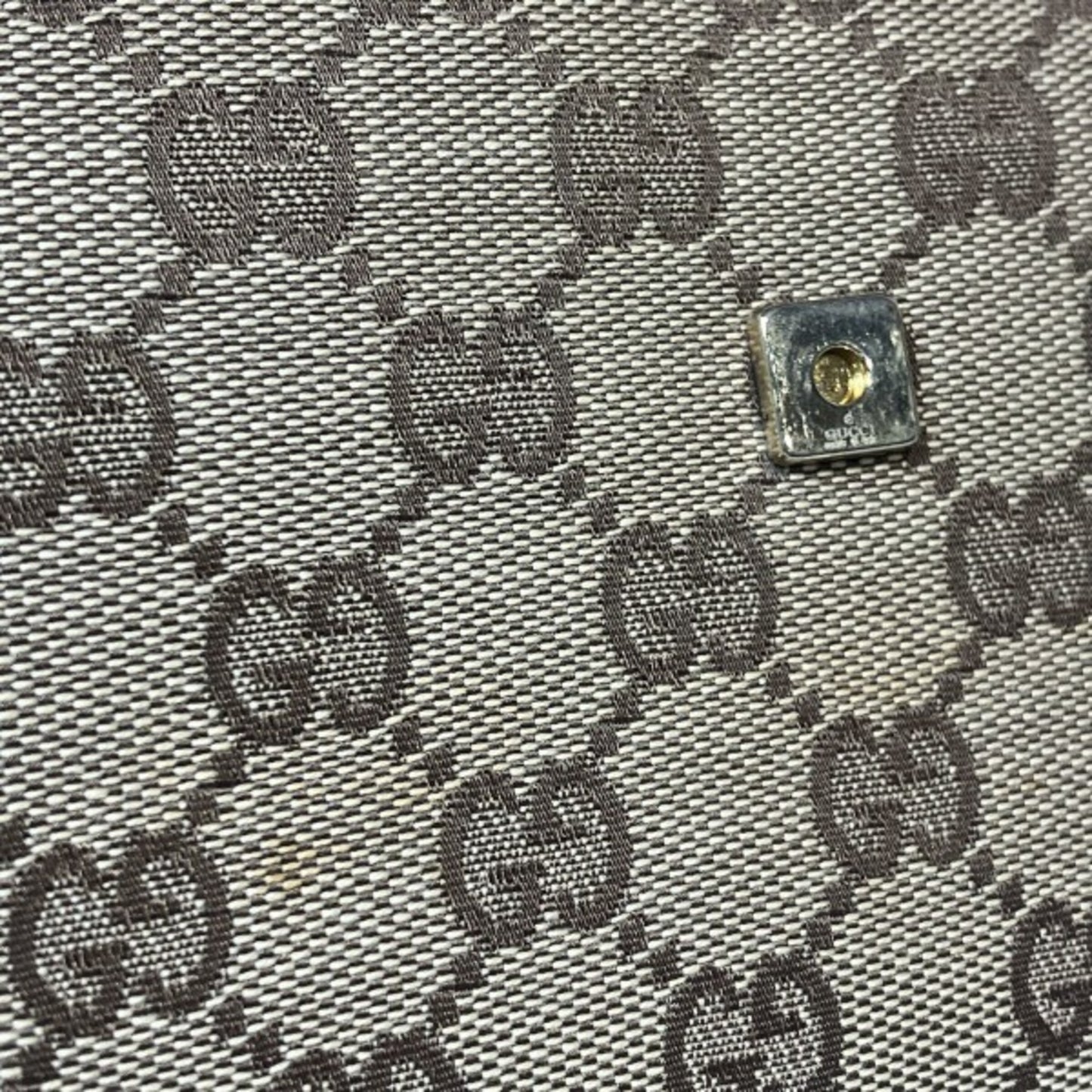 Gucci Bamboo 117594 Gg Canvas Shoulder Bag