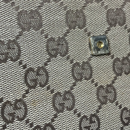 Gucci Bamboo 117594 Gg Canvas Shoulder Bag