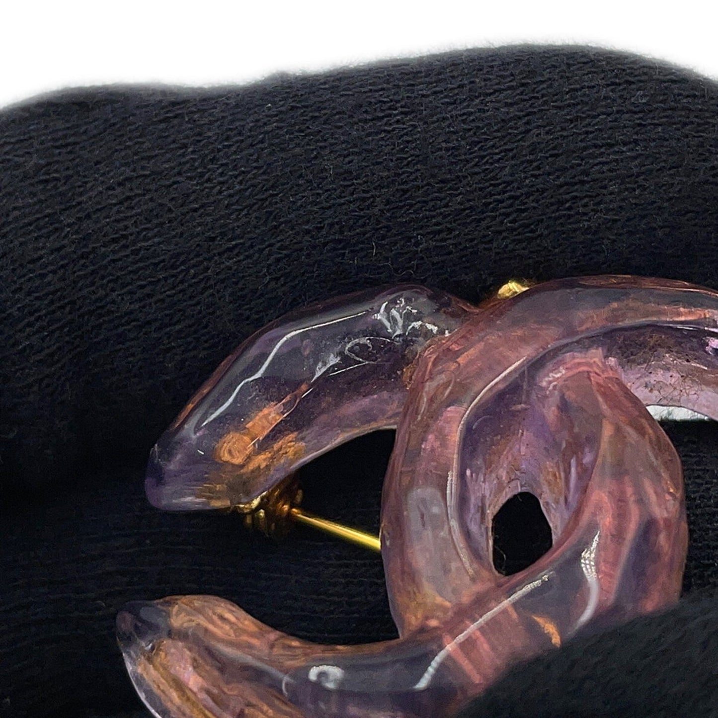 Chanel Coco Mark Plastic Brooch 99P Chanel