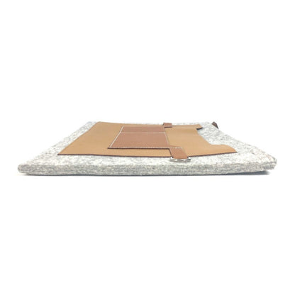 Hermes Toudou 37 Pouch/Clutch Bag In Felt And Leather