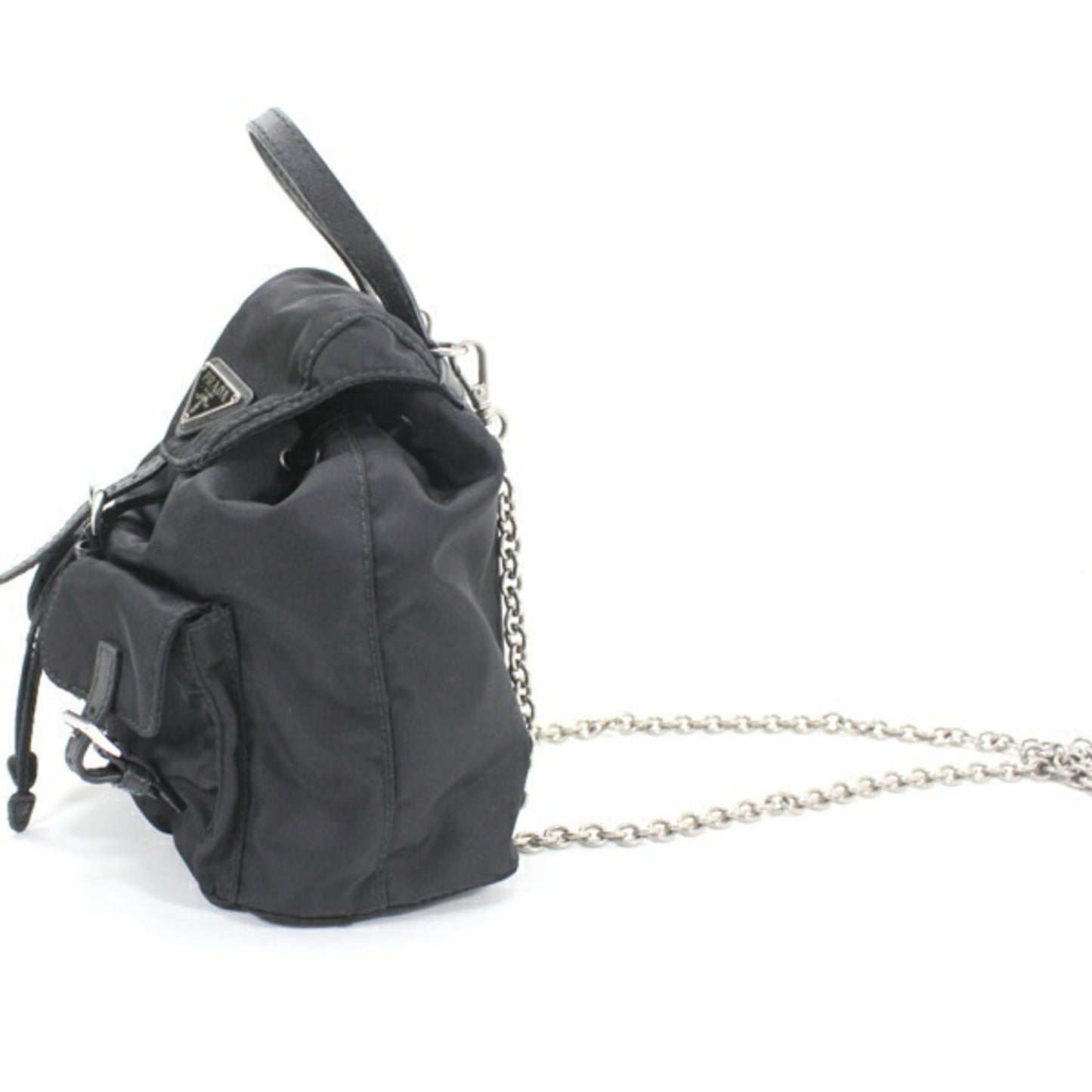 Prada Prada Shoulder Bag Mini Backpack Nylon Black 1Bh029