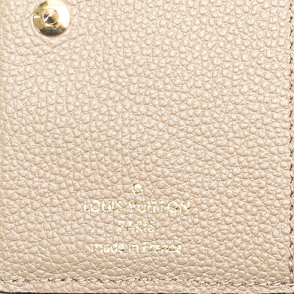 Louis Vuitton Monogram Empreinte Portefeuille Q Bi-Fold Wallet M80152 Tourterelle Beige Leather