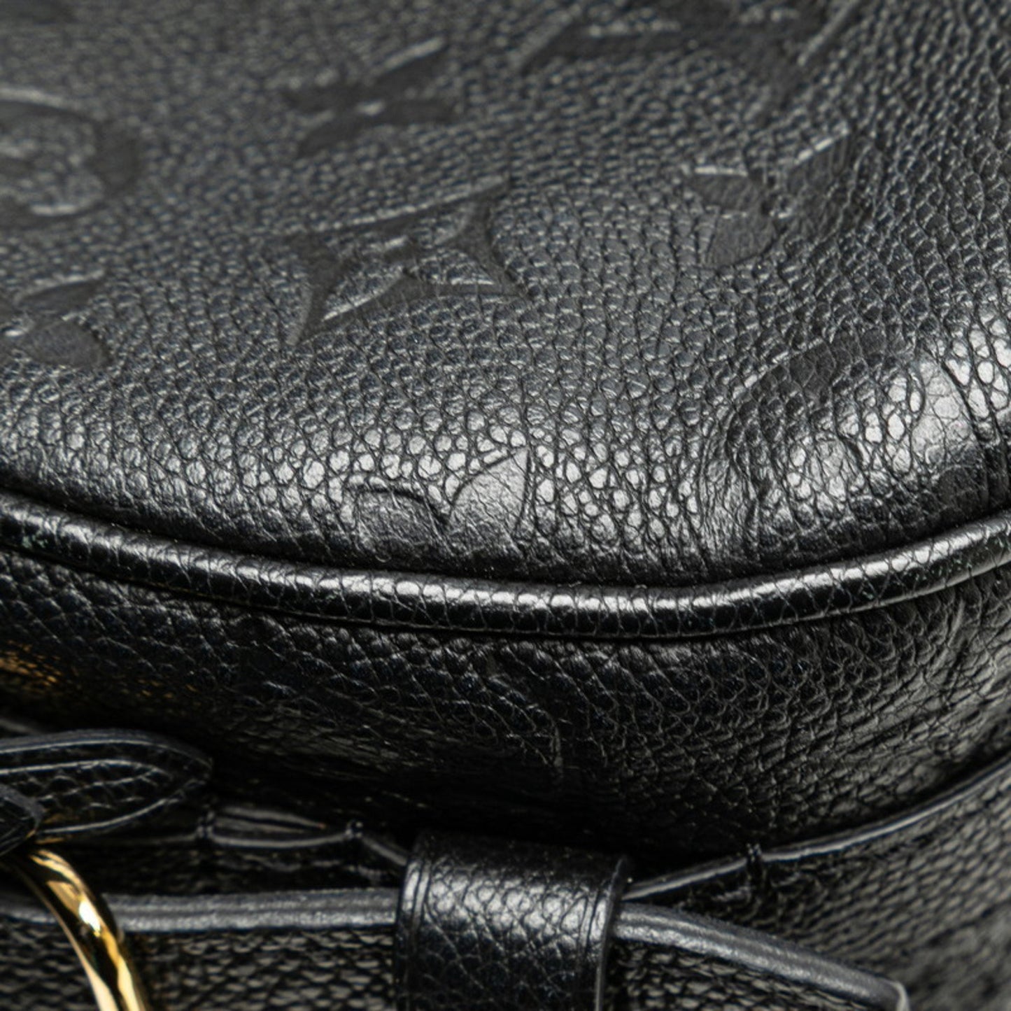 Louis Vuitton Monogram Empreinte Boite Chapeau Souple Mm Crossbody Shoulder Bag M45649 Noir Black