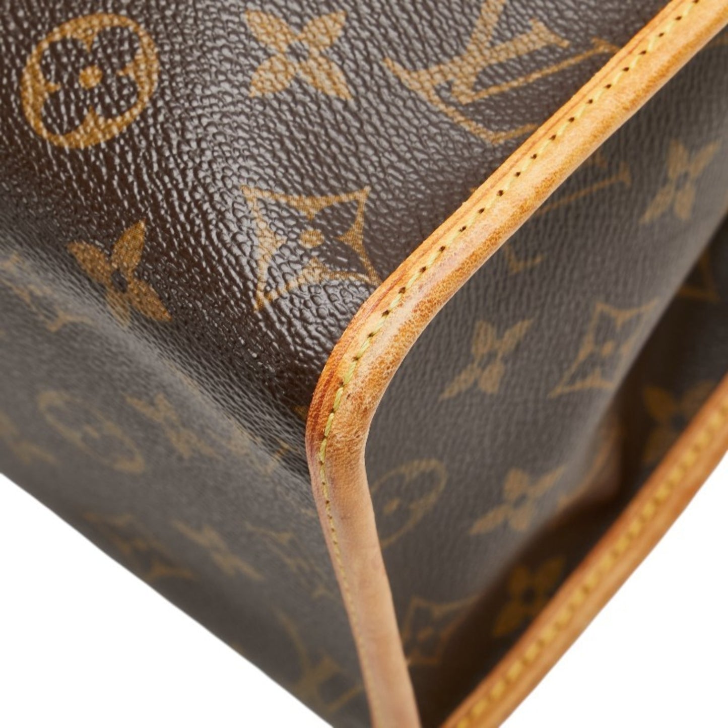 Louis Vuitton Monogram Popincourt Au Shoulder Bag Tote M40007 Brown Leather