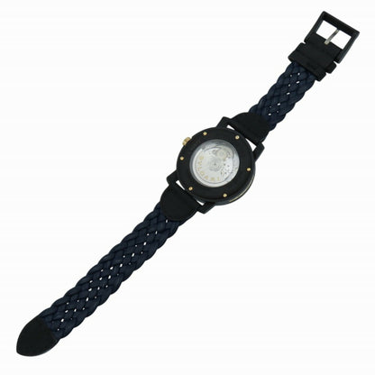 Bvlgari Carbon Gold Bb40Cl Automatic Watch Carbon/Leather Black Dial 0039Bvlgari