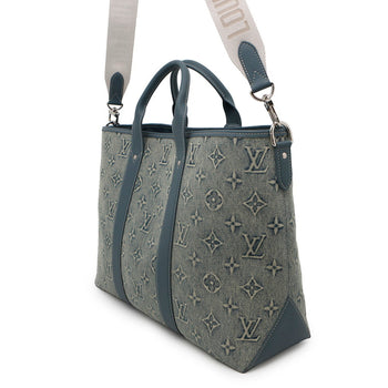 Louis Vuitton Monogram Washed Denim Weekend Tote Bag Nm M22537 Louis Vuitton