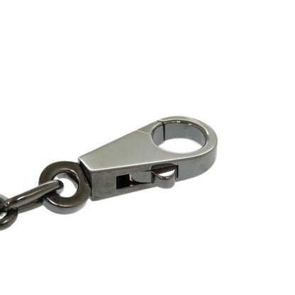 Unused Herms Bullock Amulet 4 Cadena Horse H Dog Metal/Ruthenium Hardware Silver 0674 Keychain