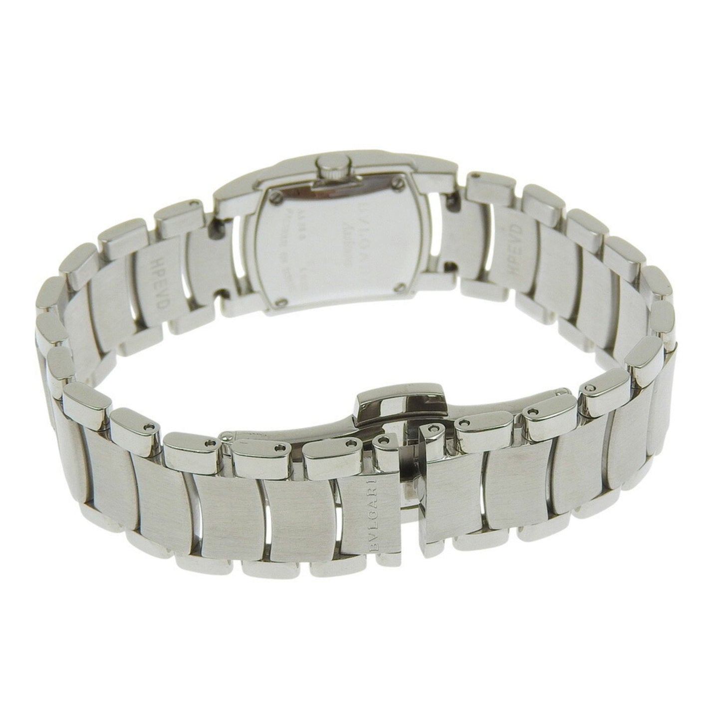 Bvlgari Assioma Watch Aa26S Stainless Steel Quartz Analog Display Black Dial