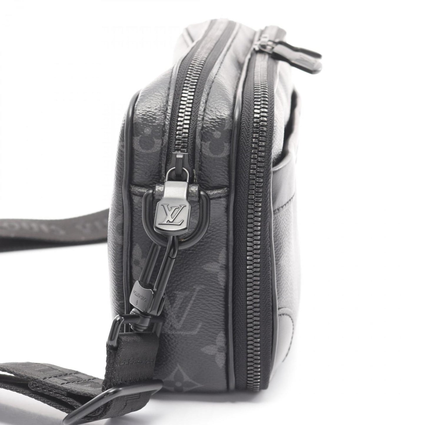 Louis Vuitton Alpha Shoulder Bag Coated Canvas Leather Monogram Eclipse