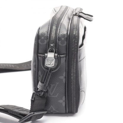Louis Vuitton Alpha Shoulder Bag Coated Canvas Leather Monogram Eclipse