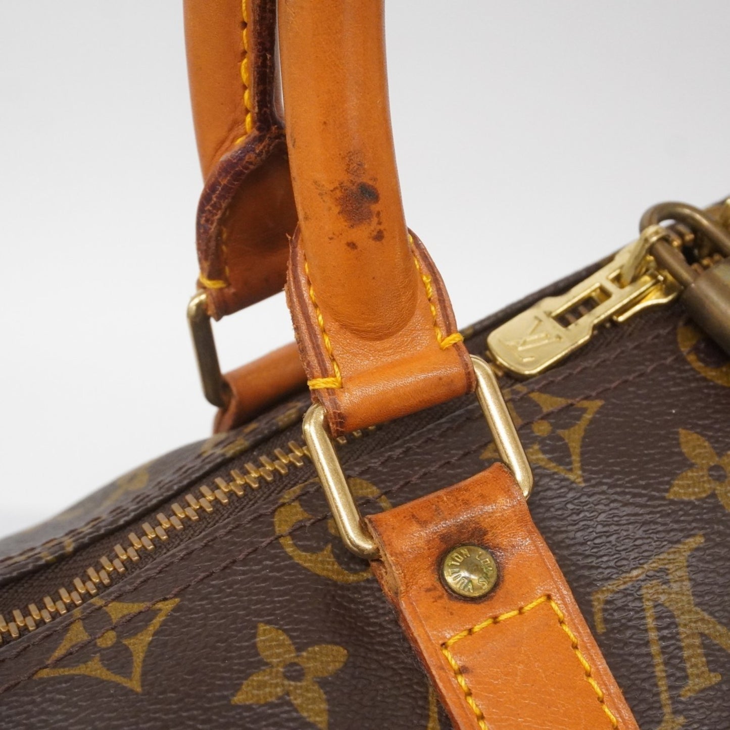Louis Vuitton Monogram Keepall Bandouliere 50 Boston Bag M41416 Brown