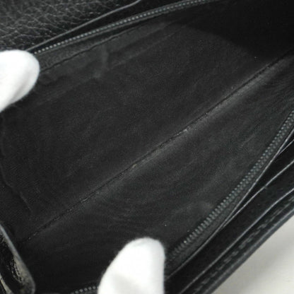 Gucci Gg Marmont Long Wallet 456116 Leather Black