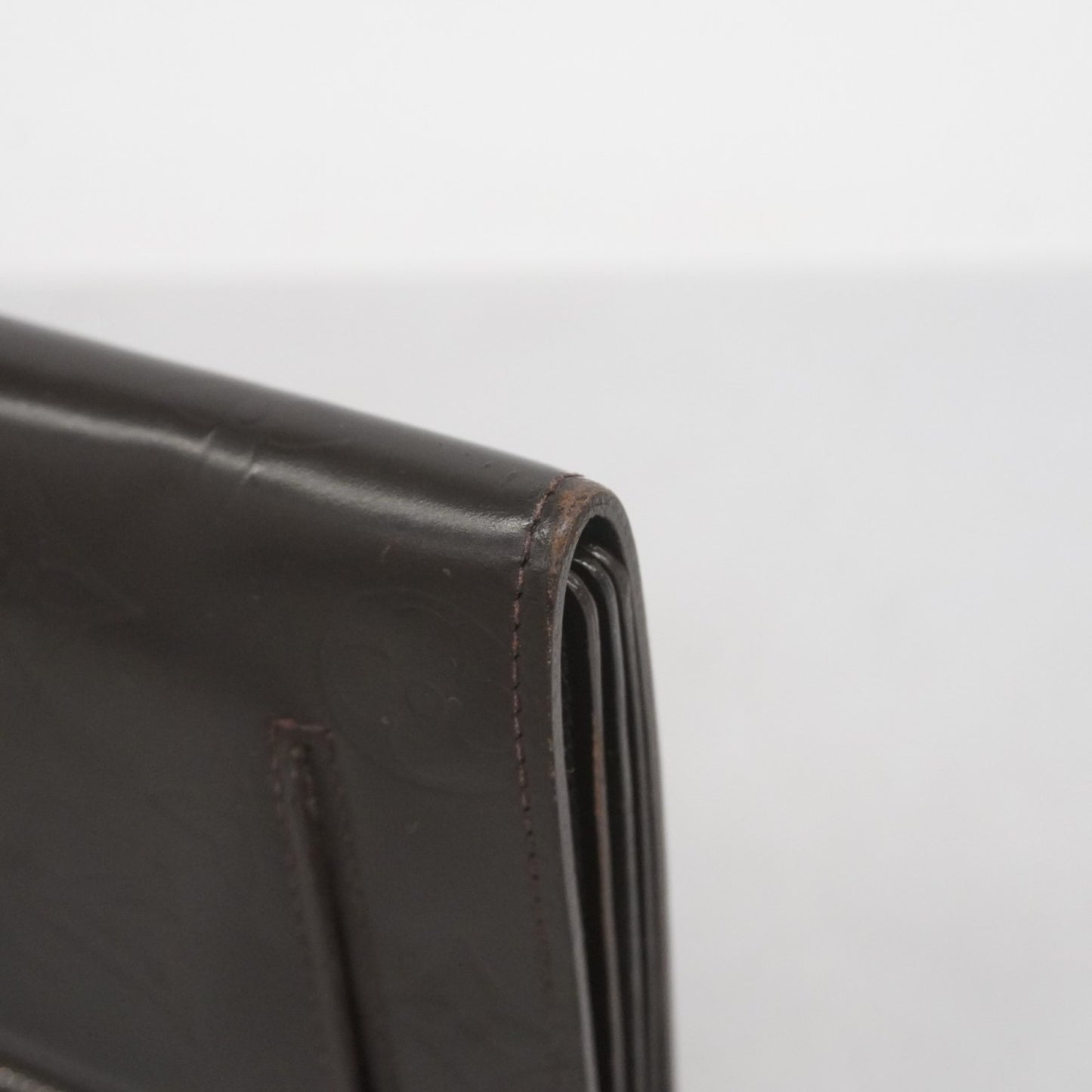 Louis Vuitton Monogram Glace Leather Hoist Long Wallet M66450 Cafe