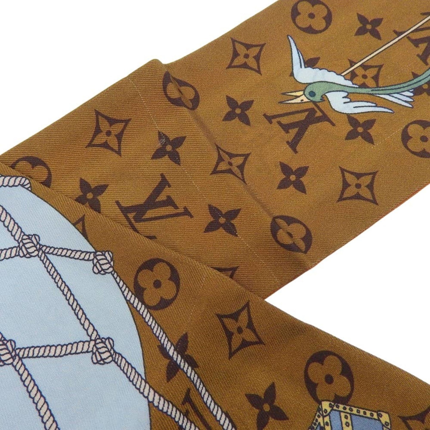 Louis Vuitton Lv Journey Twilly Bandeau M93332 Monogram Print Scarf/Muffler