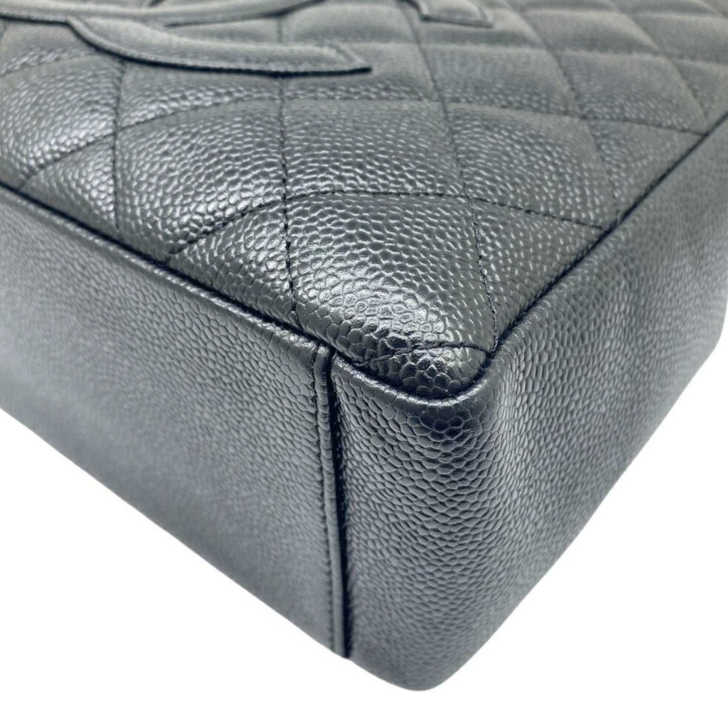 Chanel Chanel Matelasse Pst Tote Caviar Skin Black Chain Shoulder 8Th Series Grained Calfskin