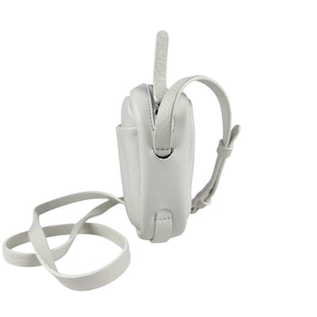 Balenciaga Shoulder Bag Everyday Camera Xs Leather Off-White Silver