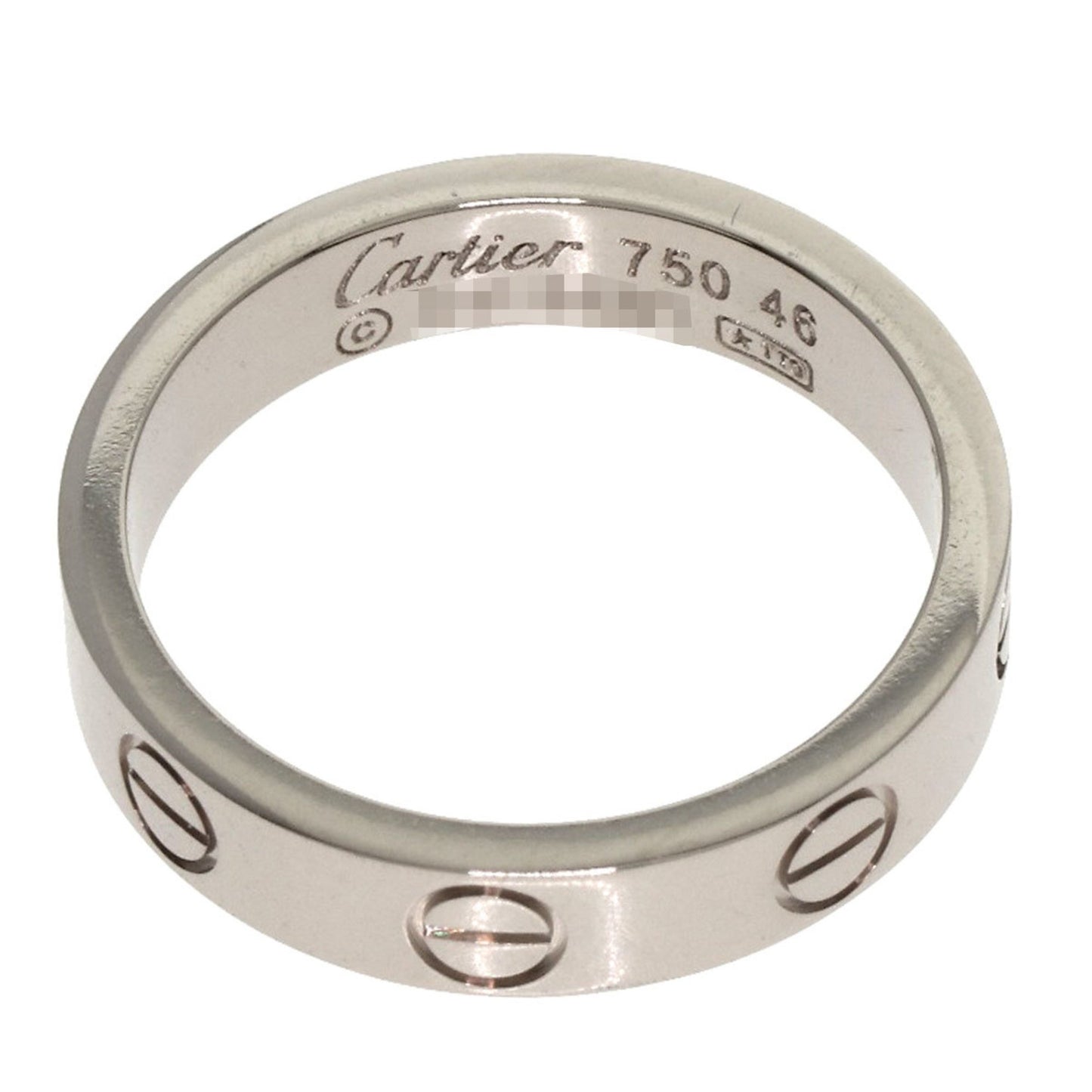 Cartier Mini Love Ring #46 18K White Gold