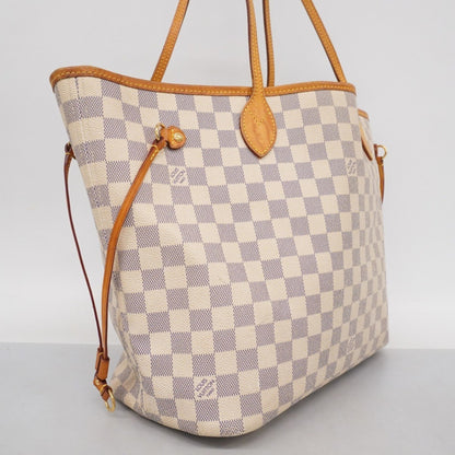 Louis Vuitton Damier Azur Neverfull Mm Tote Bag N51107 White