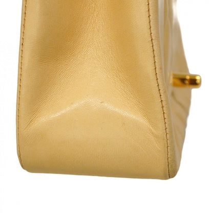 Chanel Diana Matelasse Chain Shoulder Bag In Beige Lambskin