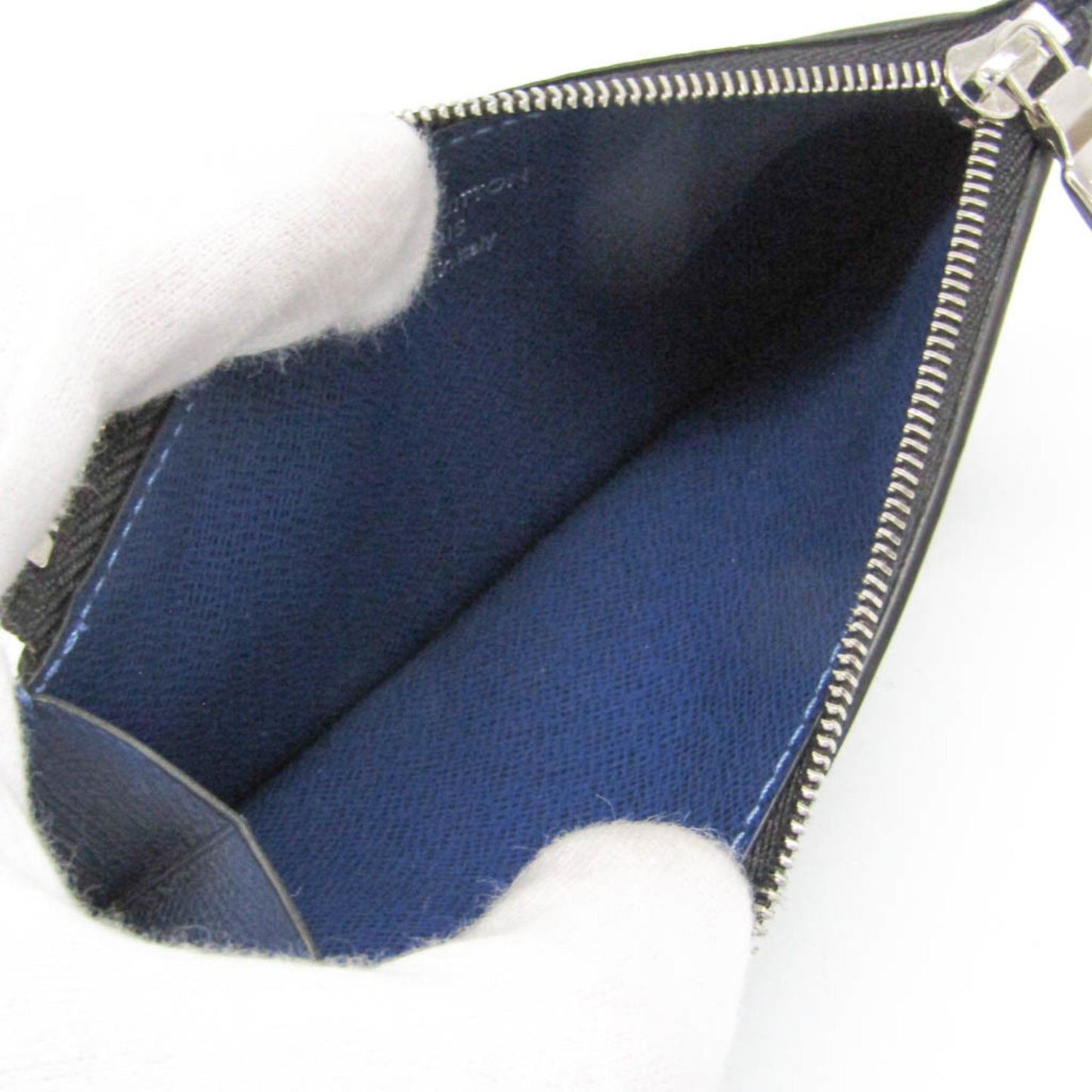 Louis Vuitton Taigarama Coin Card Holder M30270 Monogram Taigarama Card Case Cobalt