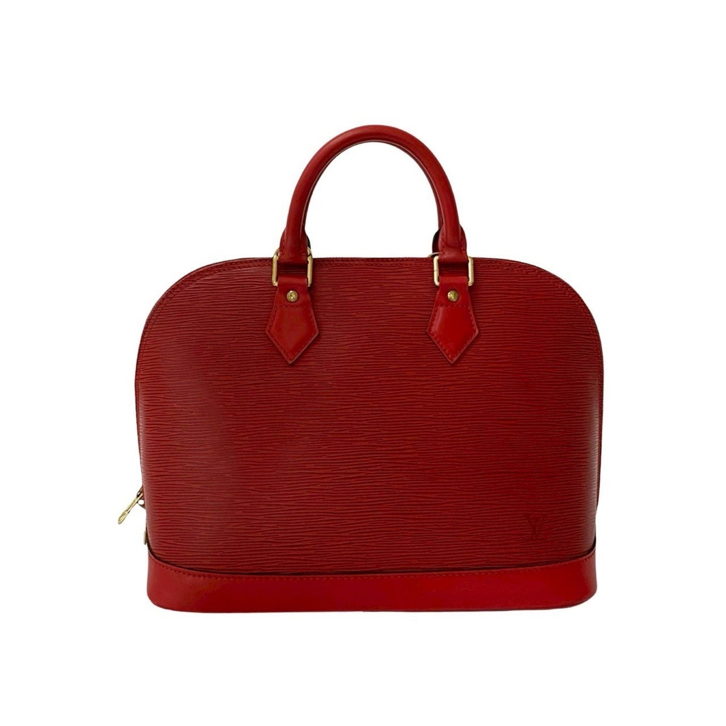 Louis Vuitton Alma Epi Leather Mini Tote Bag In Castilian Red