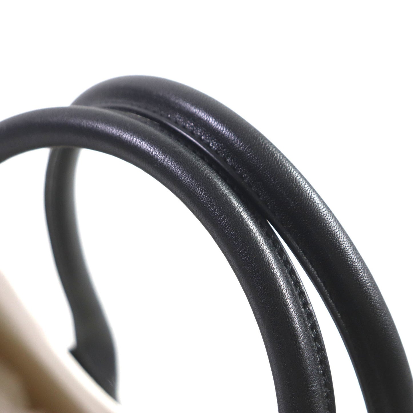 Saint Laurent 617481 Rive Gauche Logo Canvas And Leather Tote Bag In Beige Black With Dust Bag