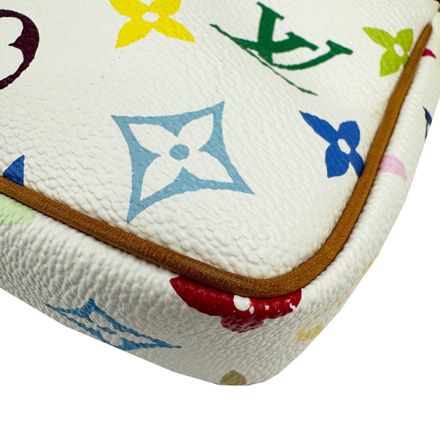 Louis Vuitton Pochette Accessoires Monogram Multicolore Blanc White M92649 Handbag