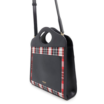 Burberry Handbag Pocket Bag Leather Nylon 8035841 Burberry 2Way Shoulder Black