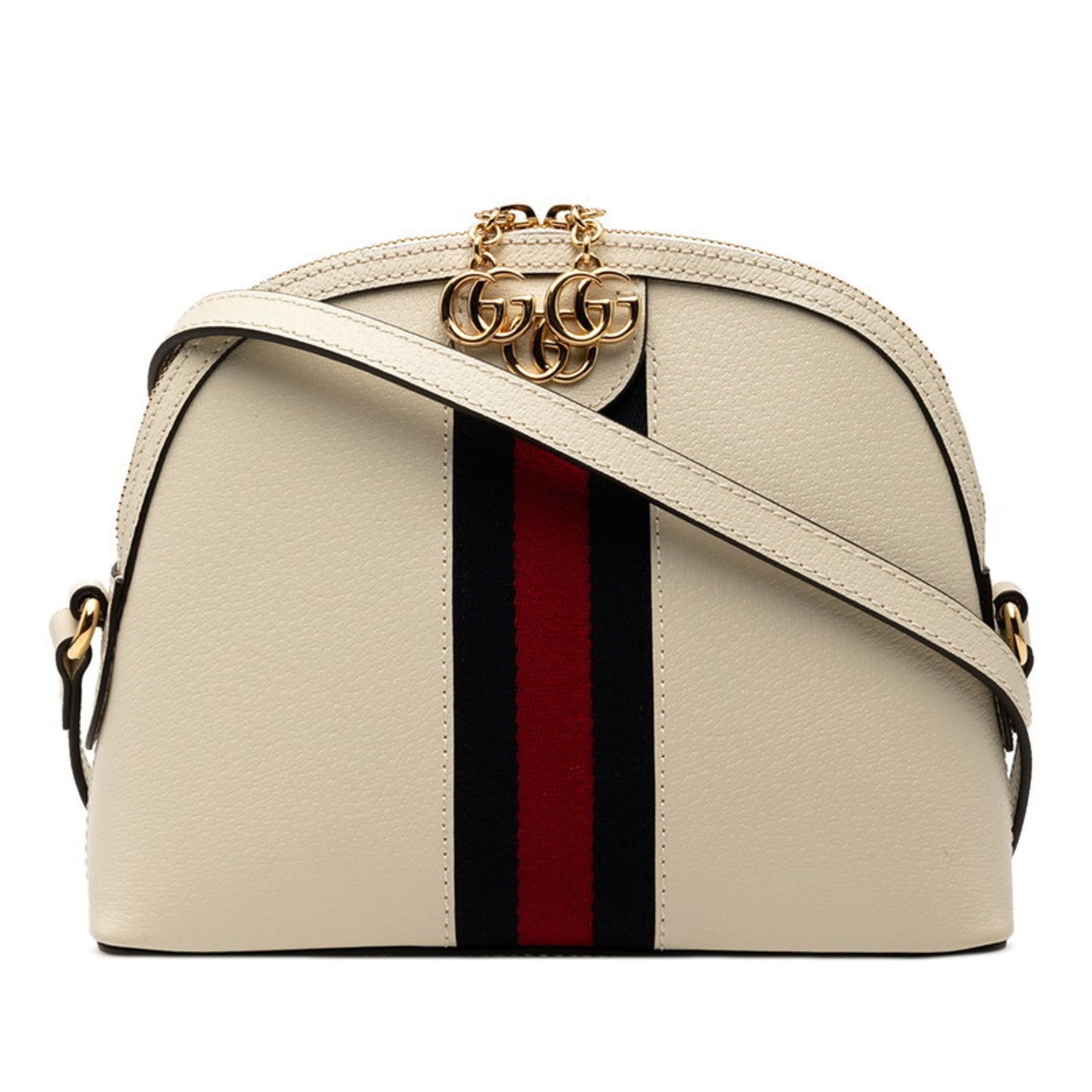 Gucci Ophidia Shoulder Bag 499621 White Leather