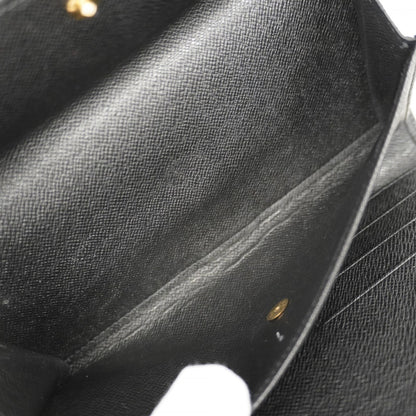 Louis Vuitton Epi Tri-Fold Long Wallet Porte Tresor International M63382 Noir