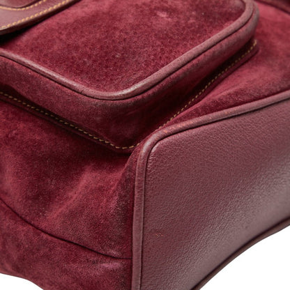 Gucci Bamboo Backpack 003 2058 0016 Purple Suede