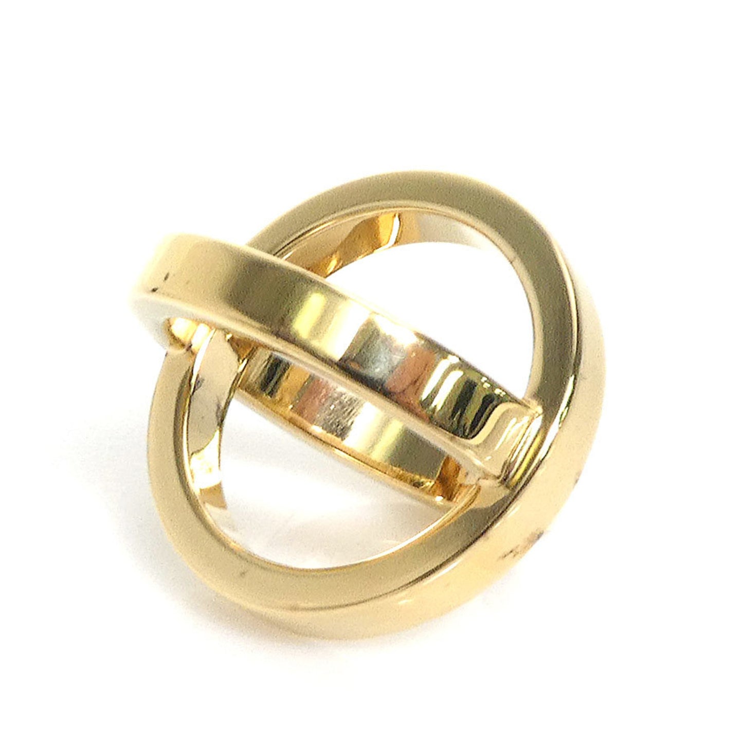 Hermes Herms Bijoutierie Fantaisie Scarf Ring In Gold