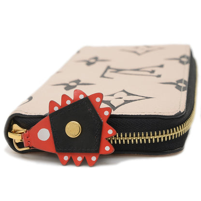 Louis Vuitton Lv Crafty Empreinte Zippy Wallet Long Crme Noir M69727