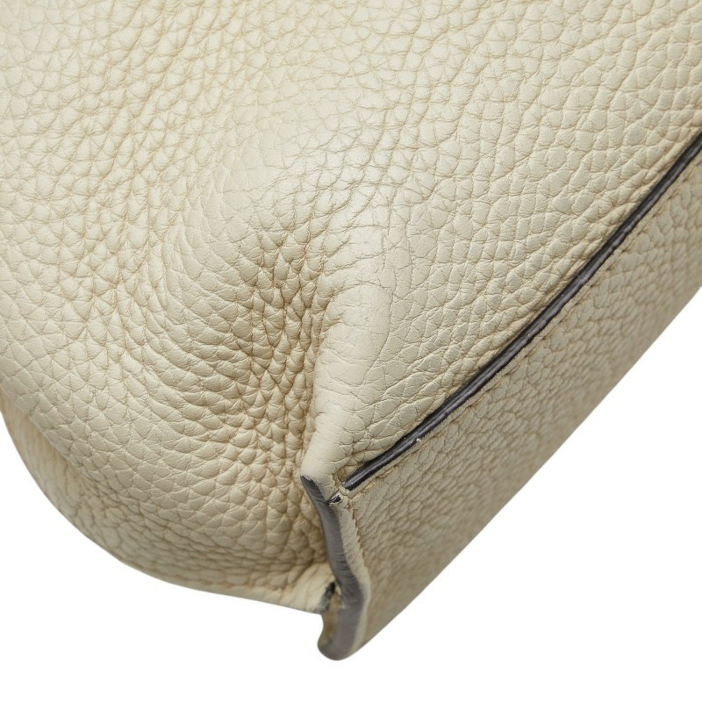 Gucci Daily Bamboo Handbag/Shoulder Bag 2Way 370831 White Leather