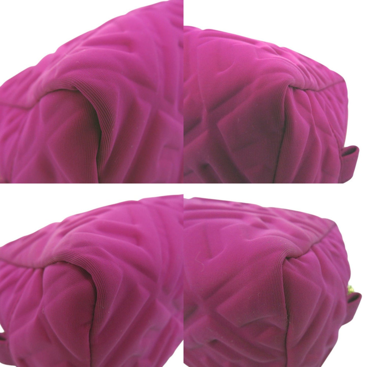 Like New Fendi Beauty Pouch With Ff Logo And Zucca Pattern