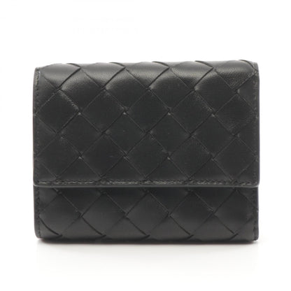 Bottega Veneta Intrecciato Tri-Fold Wallet Leather