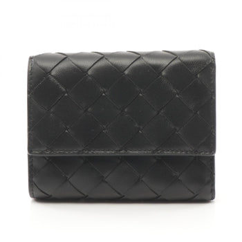 Bottega Veneta Intrecciato Tri-Fold Wallet Leather