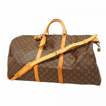 Louis Vuitton Monogram Keepall Bandouliere 60 Boston Bag M41412 Brown