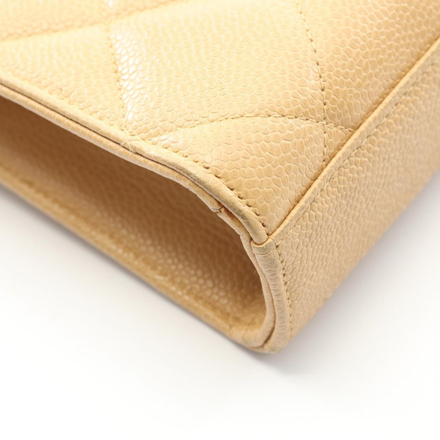 Chanel Matelasse Briefcase Bag In Calfskin Leather (Beige)