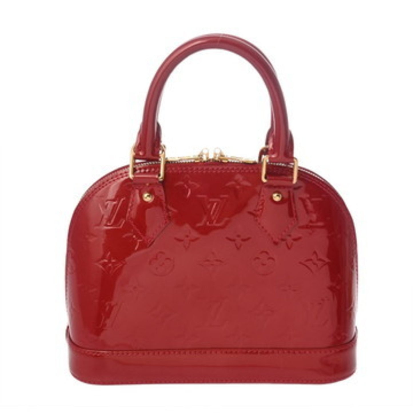 Louis Vuitton Monogram Vernis Alma Bb Pomme D'Amour M91606 Women'S Handbag