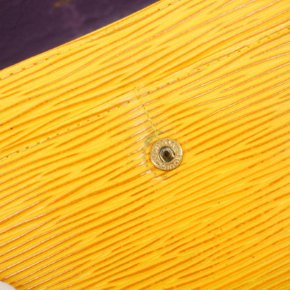 Louis Vuitton Epi Leather Long Wallet Porte Monnaie Credit M63579