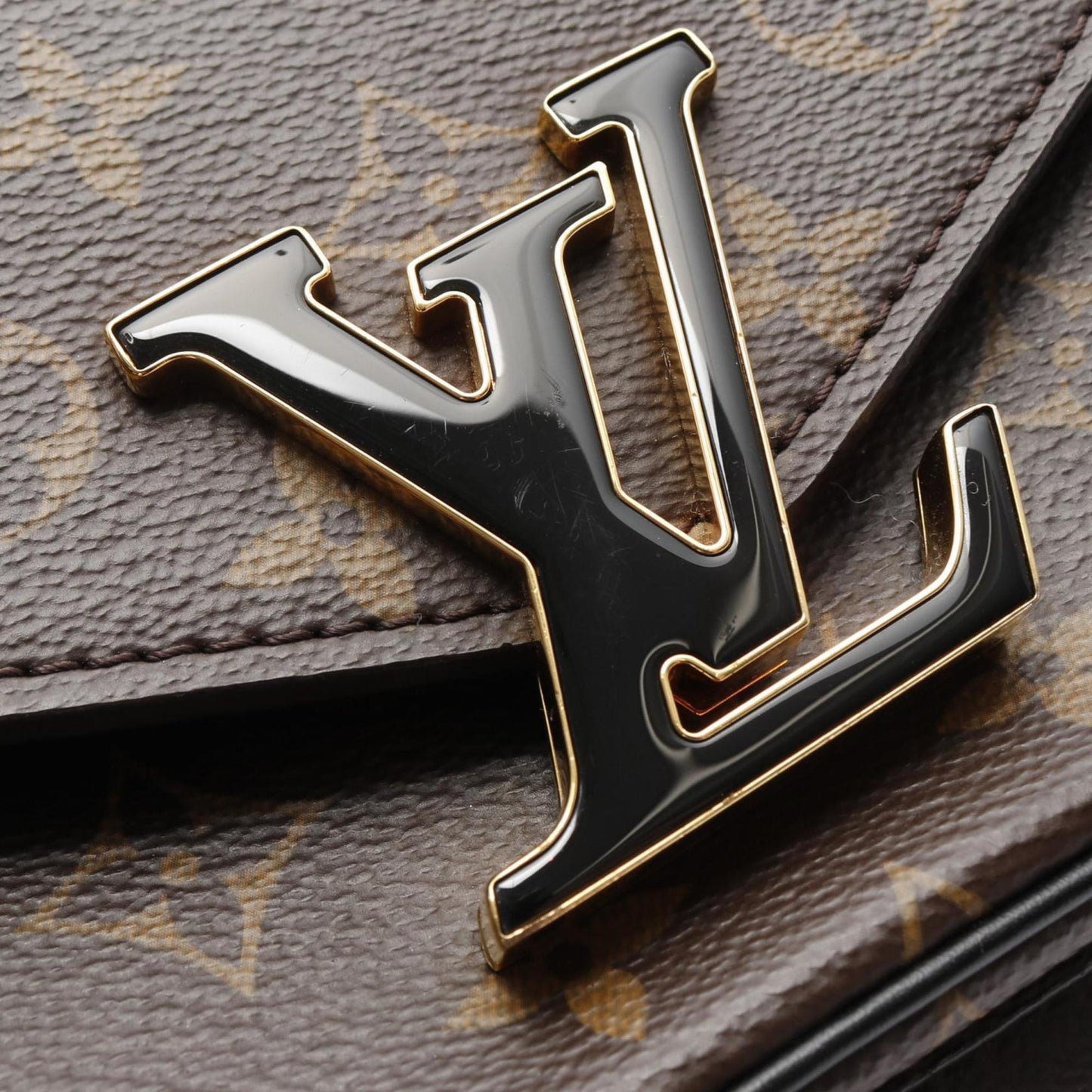 Louis Vuitton Passy Shoulder Bag Coated Canvas Leather Monogram
